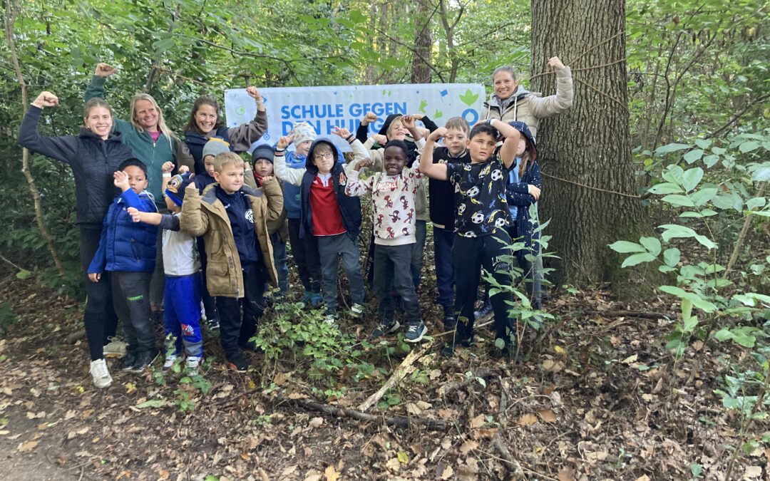 Die Schülerinnen und Schüler der Waldschule Alfter machen sich stark für eine Welt ohne Hunger